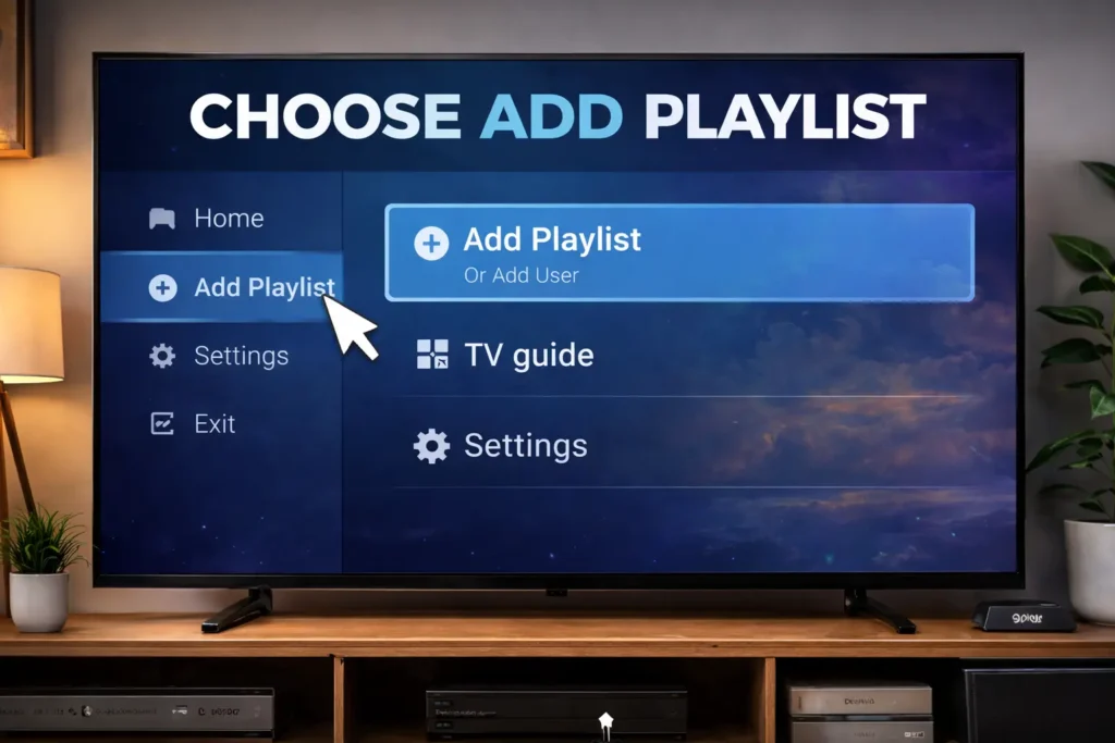 Choose Add Playlist