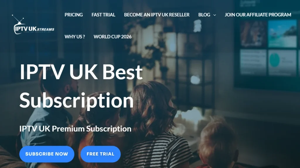 IPTV UK Streams Homepage
