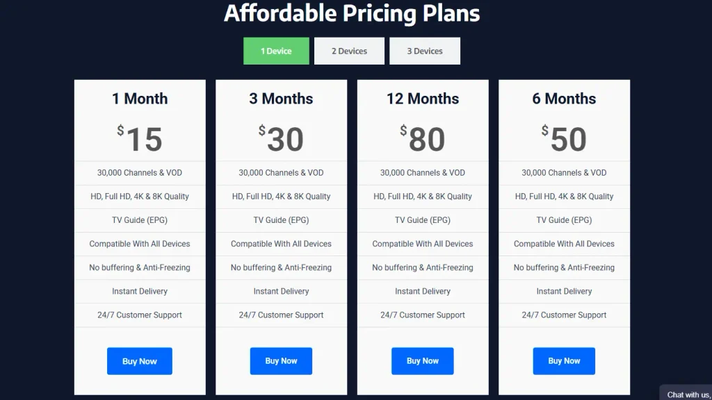 Hypo TV IPTV pricing plans with adult channels in up to 8K starting at $14 per month